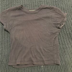 Brandy Melville Navy Baby Tee